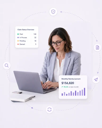Professional workflow with dashboard interface